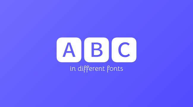 ABC in different fonts Featured Image